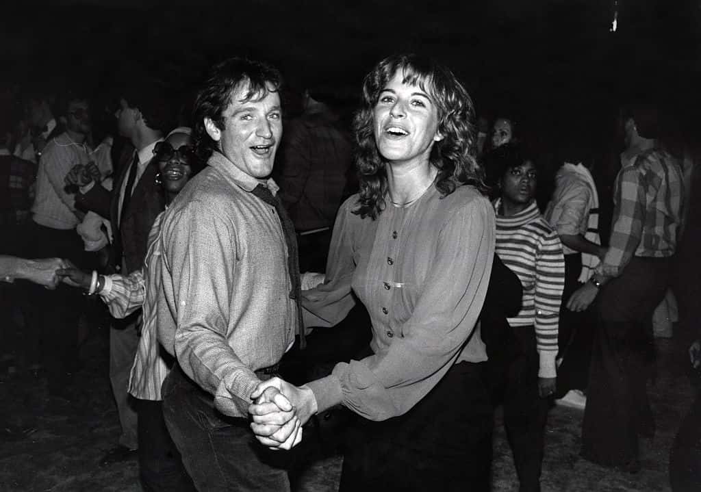 Robin Williams dancing with wife Valerie at Studio 54...