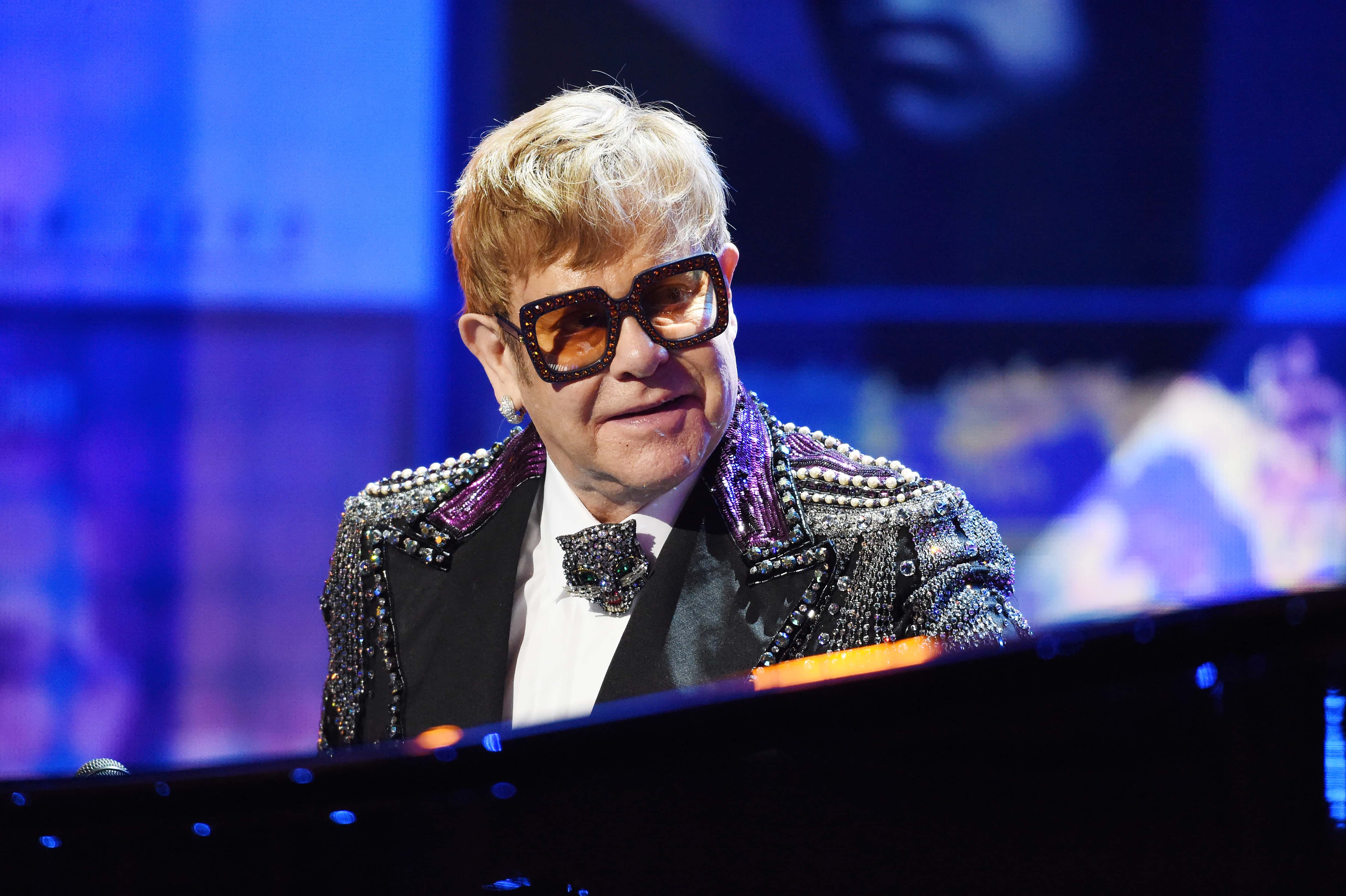  Elton John performs onstage during 60th Annual GRAMMY Awards  - 2018