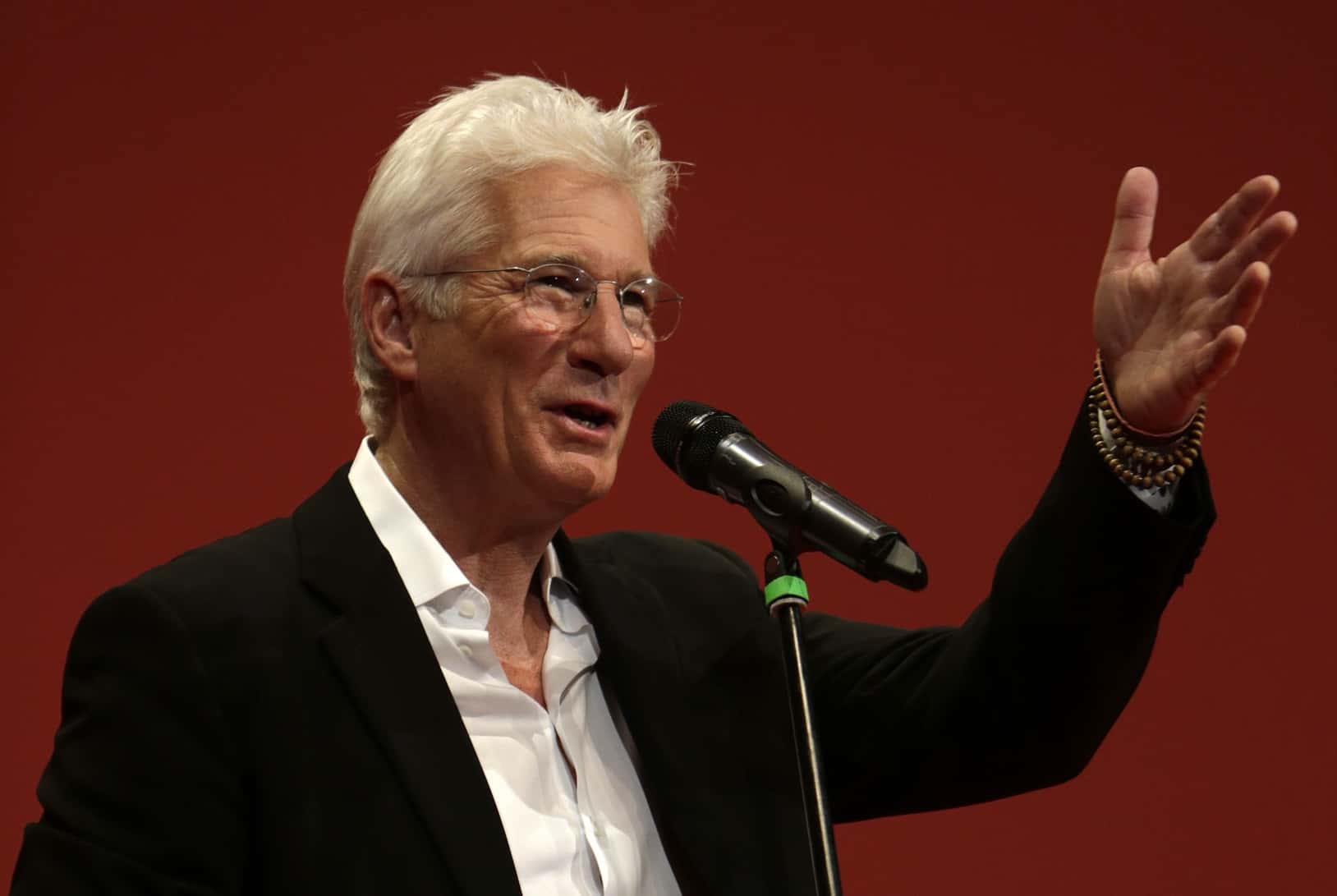 Richard Gere with the Crystal Globe at the 50th Karlovy Vary IFF (2015)