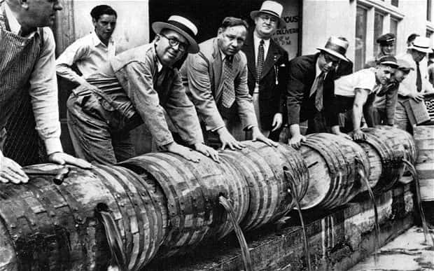 Prohibition Liquor Dumping