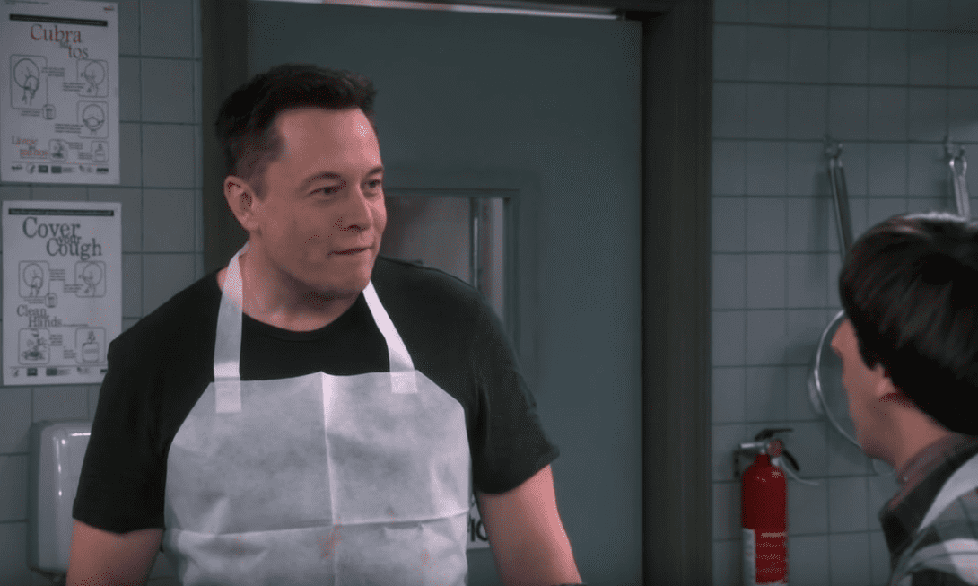 Screenshot of Elon Musk - from  The Big Bang Theory (2007–2019)