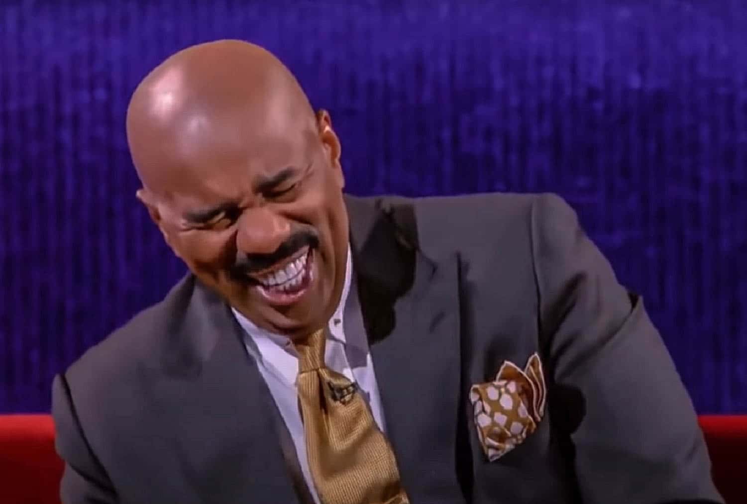 Screenshot of Steve Harvey laughing - from Steve Harvey (2012/2017)
