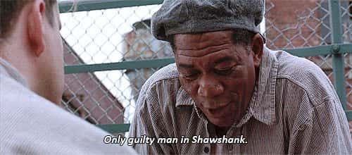 only guilty man in shawshank