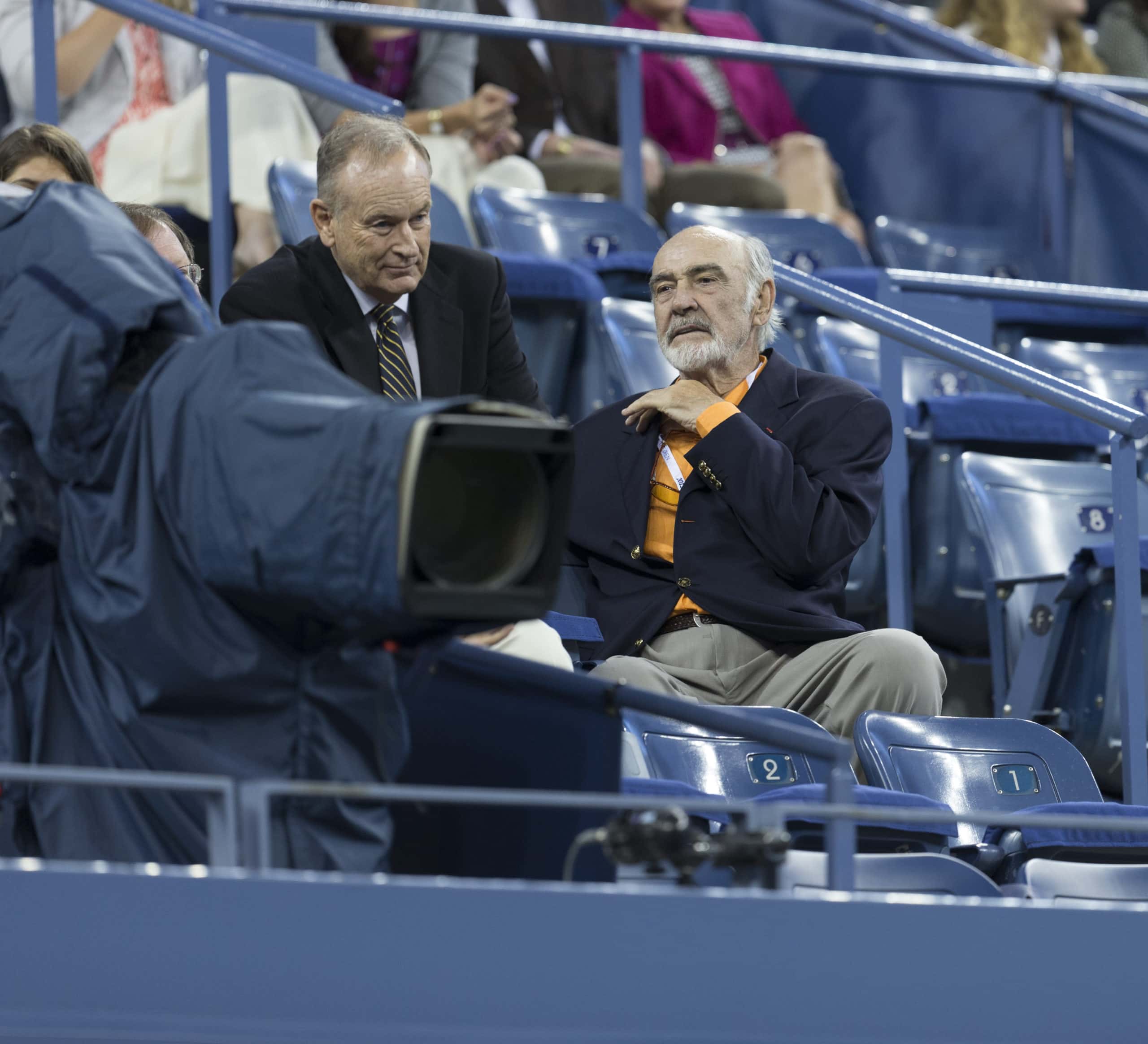 Bill O'Reilly & Sir Sean Connery on a stadium