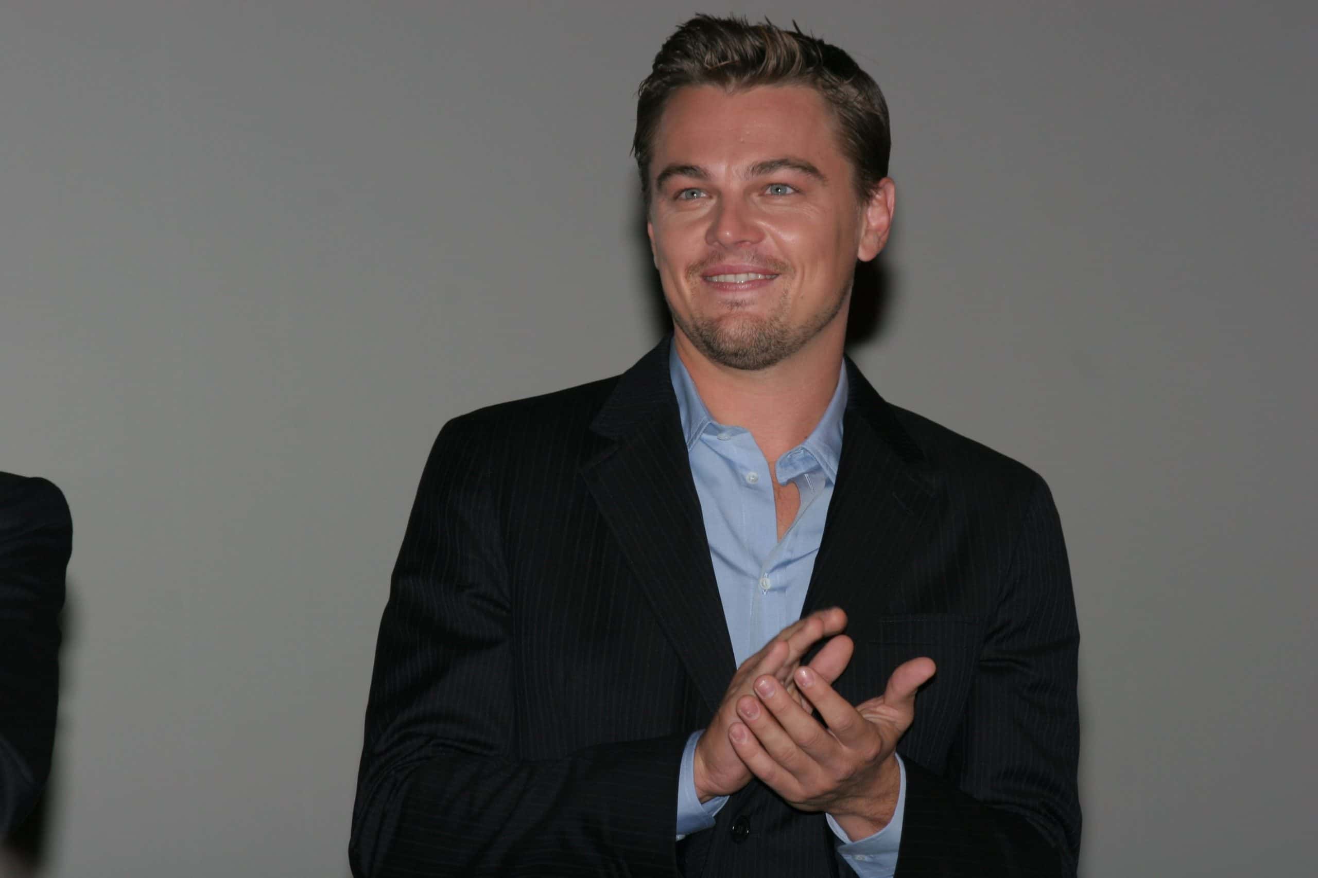 Actor Leonardo DiCaprio attends a photocall to promote the movie 'The Departed'