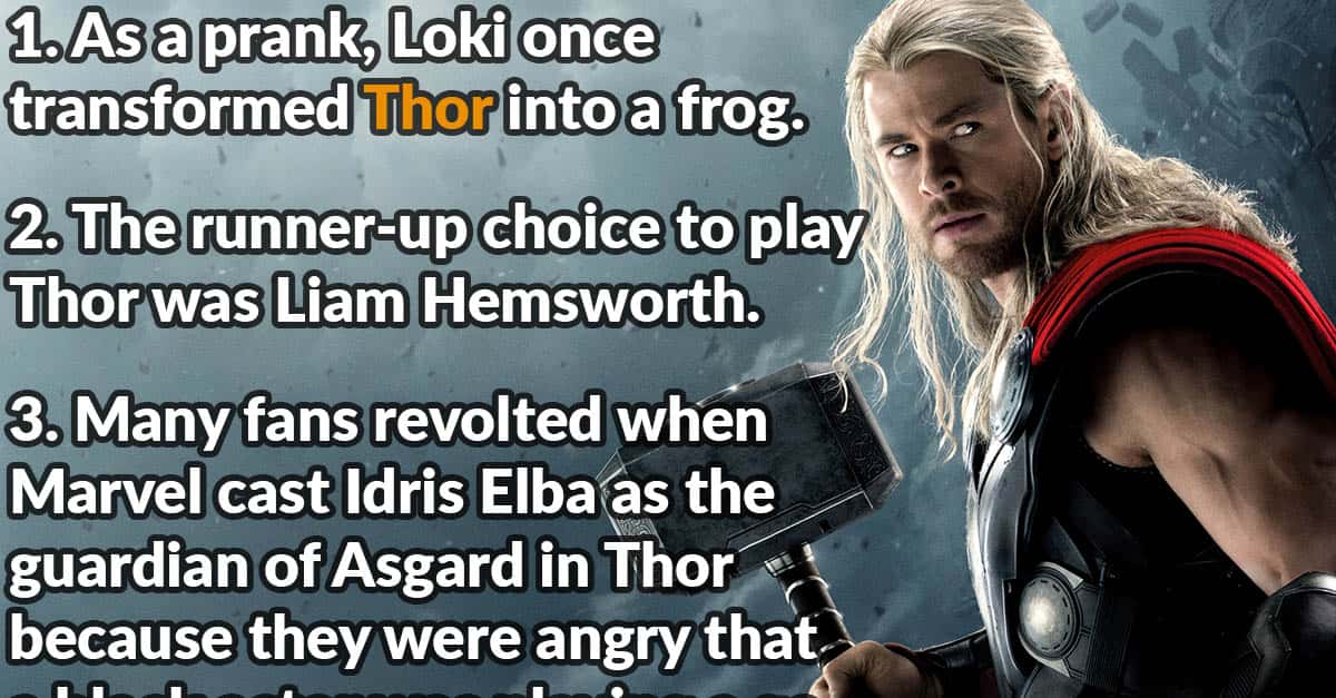 Mighty Facts About Thor Factinate