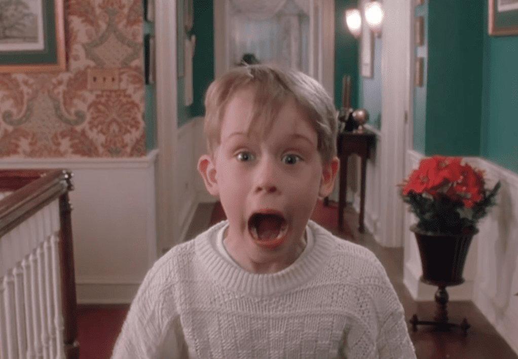 A screenshot from the movie Home Alone