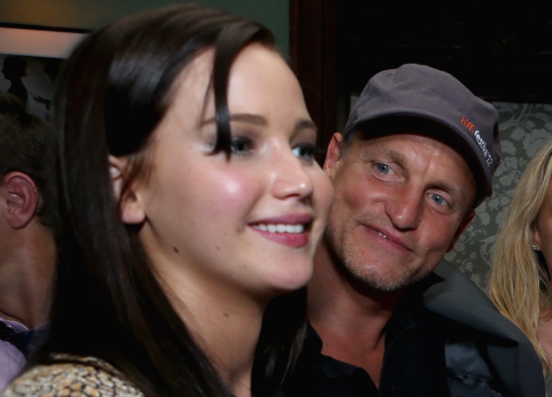 Actress Jennifer Lawrence and actor Woody Harrelson