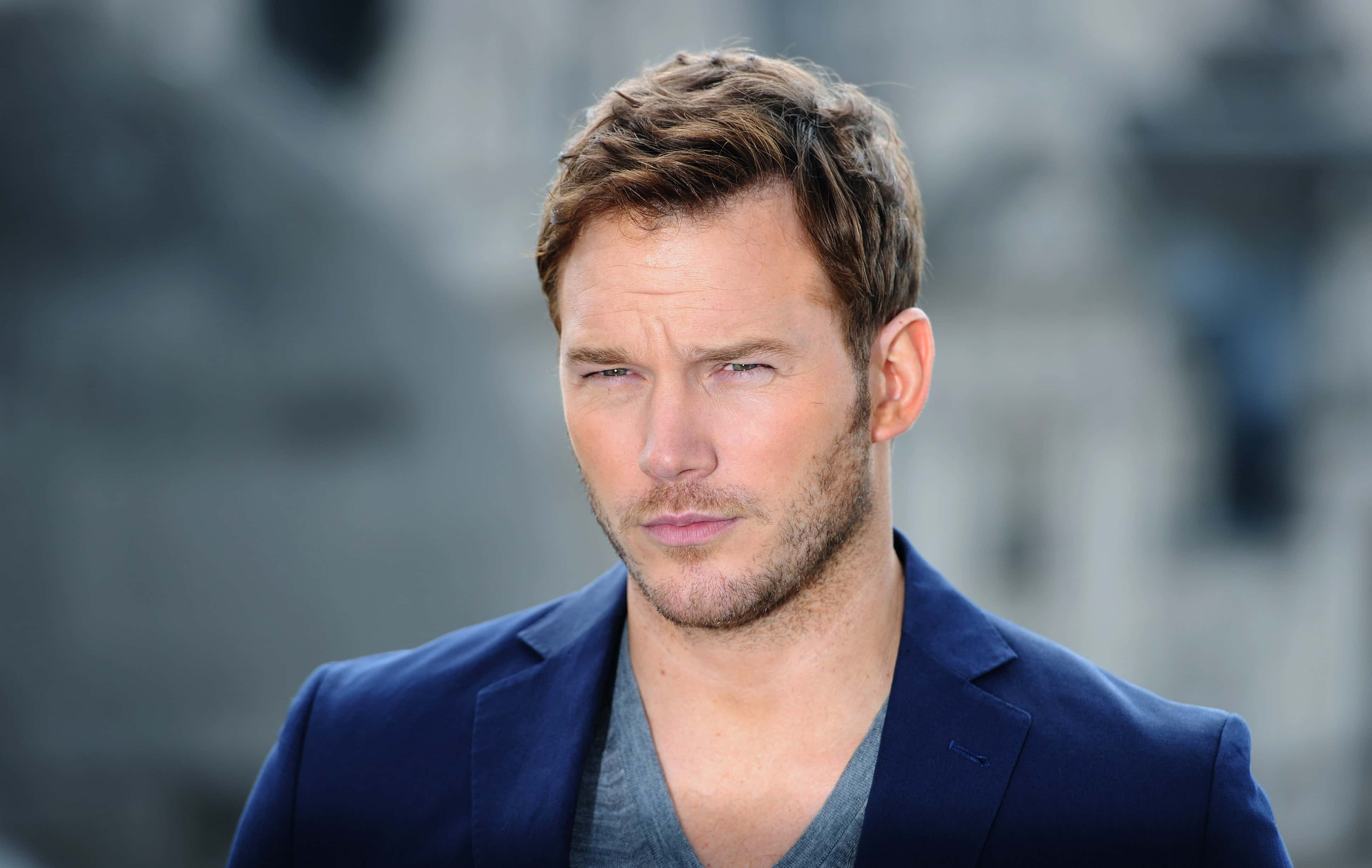 Chris Pratt attends the "Guardians of the Galacy" photocall
