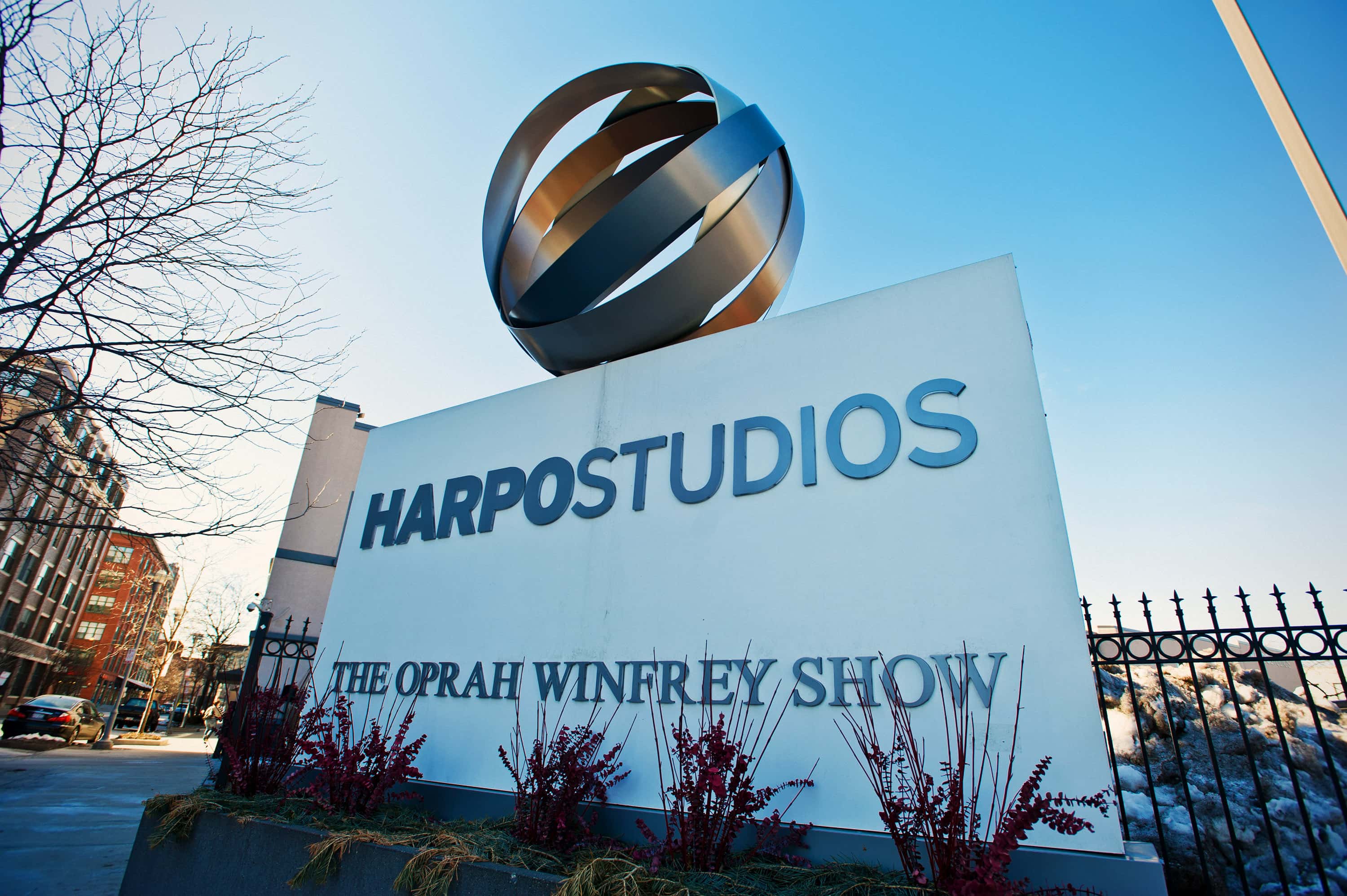 Exterior views of Harpo Studios