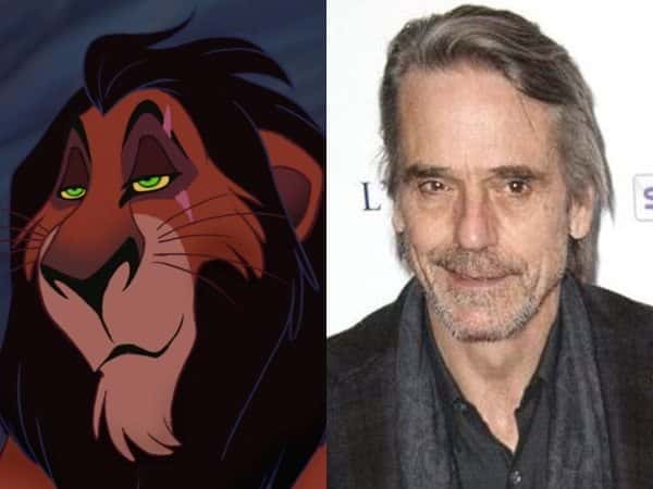 Jeremy Irons Scar