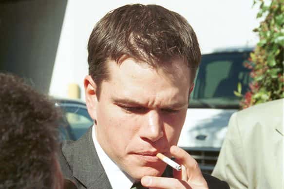 Matt Damon Smoking