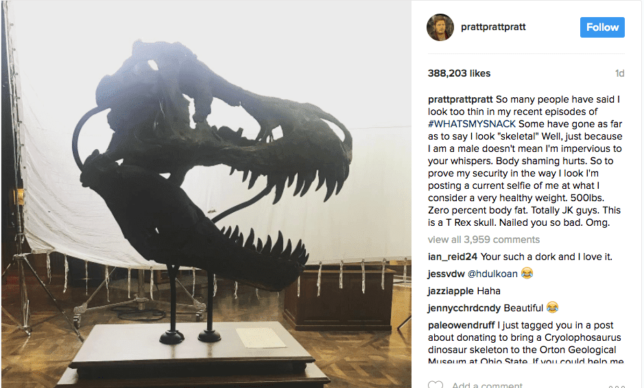 chris pratt facts - instagram