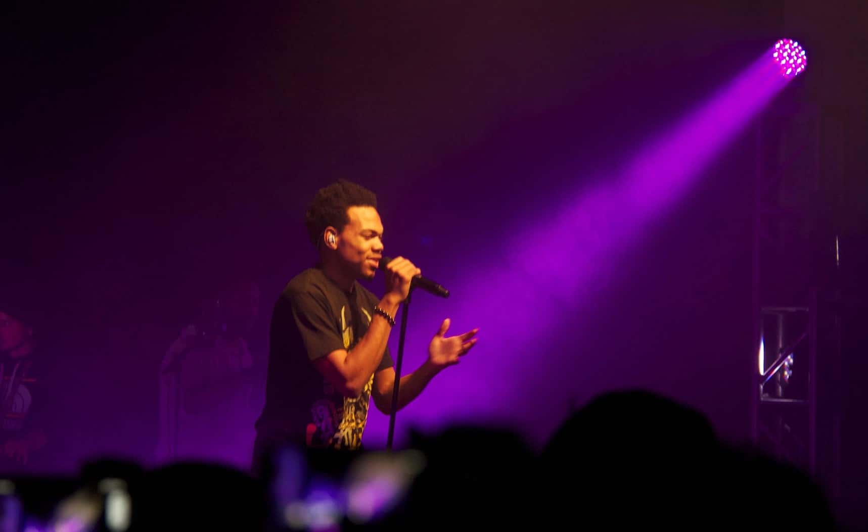 Chance The Rapper on stage