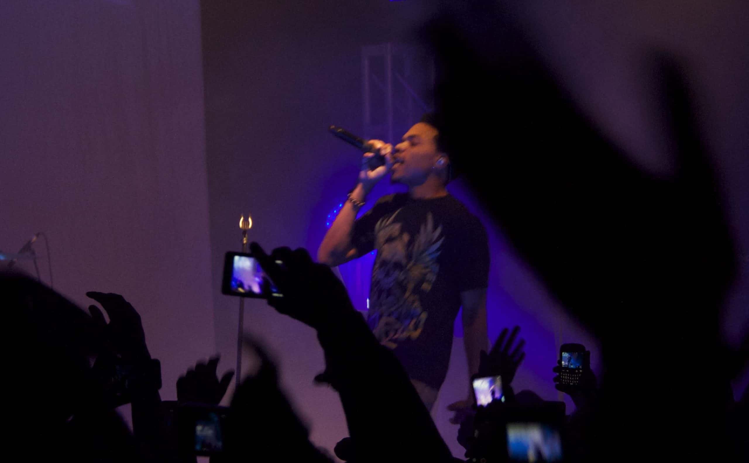 Chance The Rapper on stage