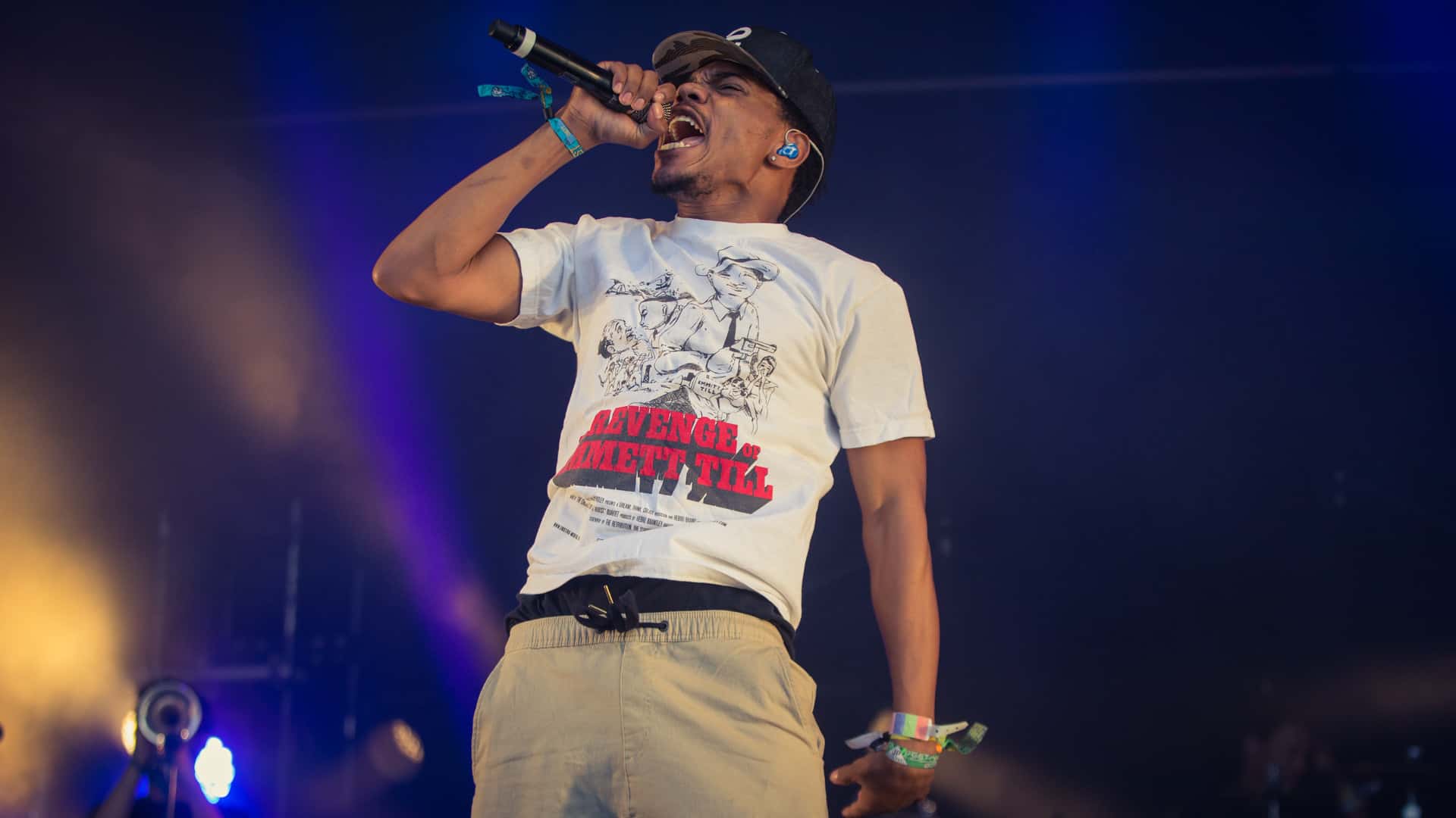 Chance The Rapper on stage