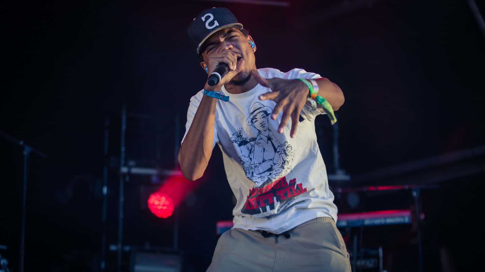Chance The Rapper on stage