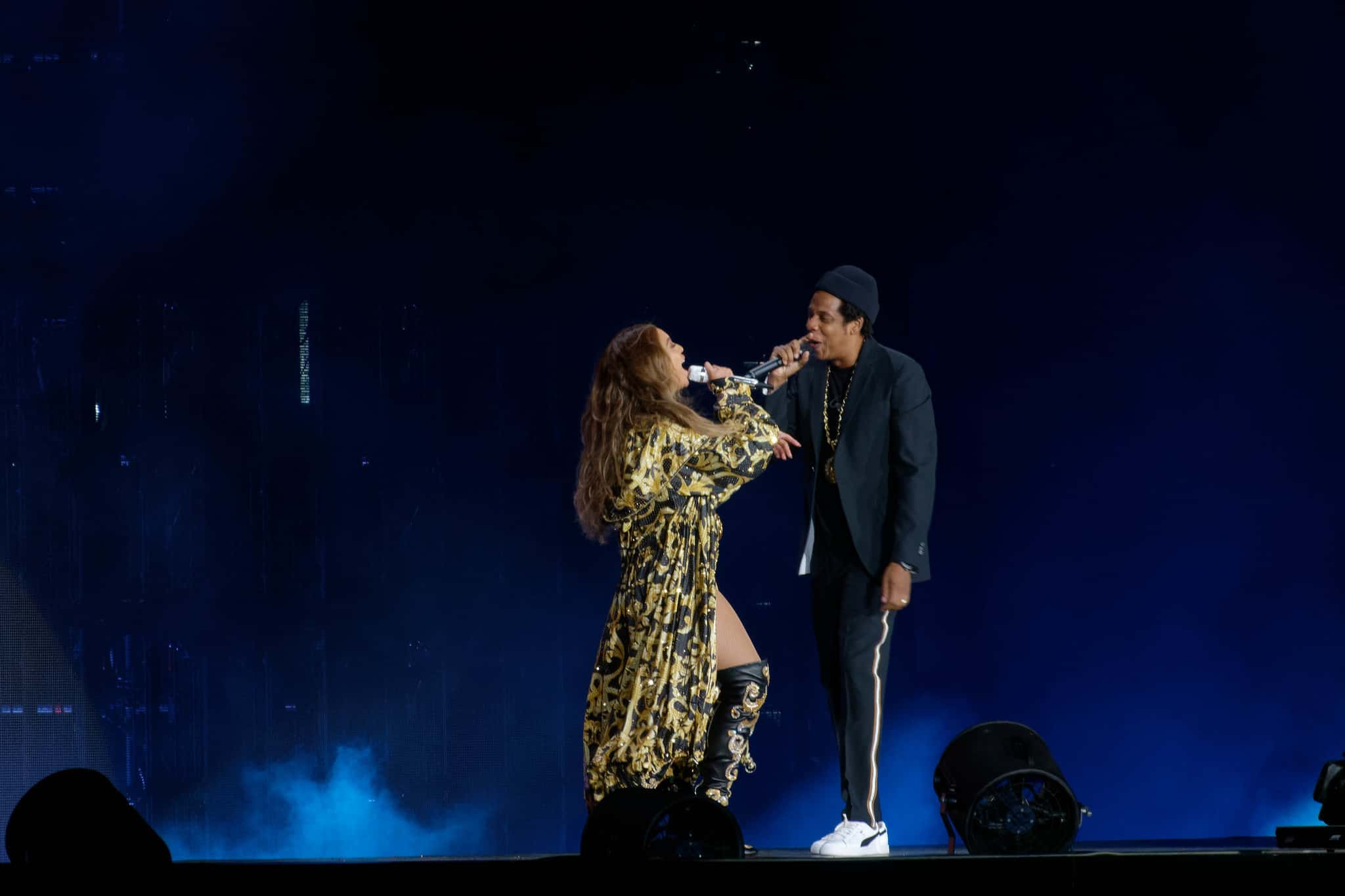 Beyoncé and Jay-Z on stage