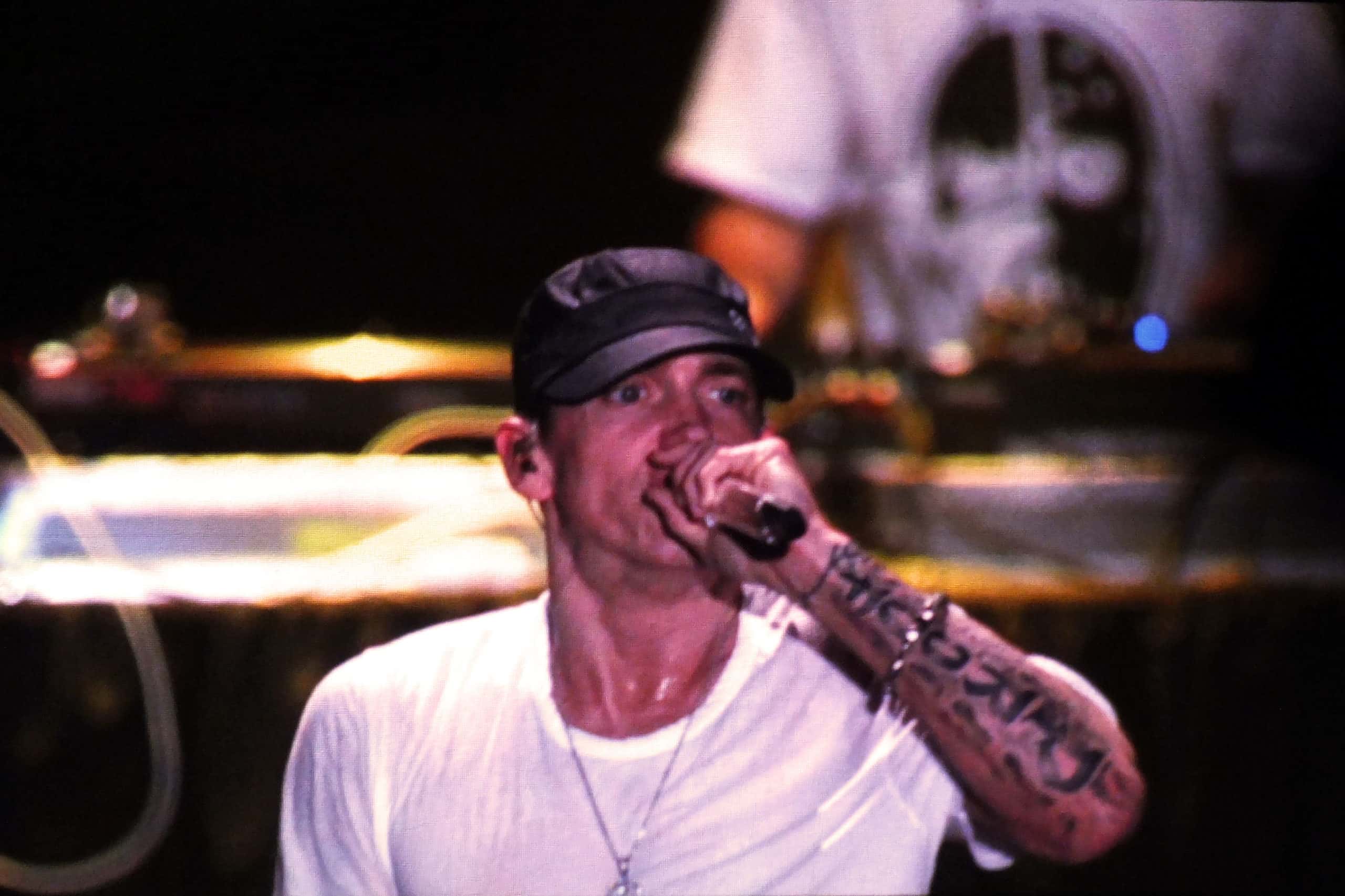 Eminem on stage