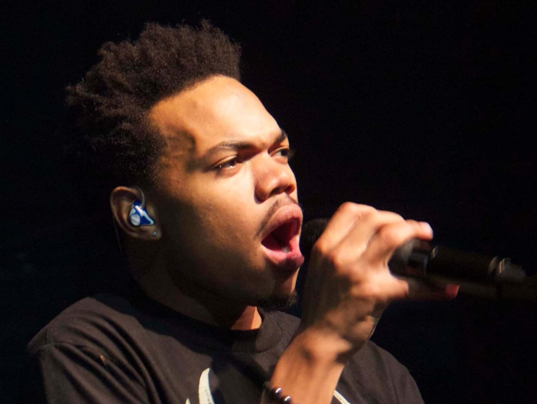 Chance The Rapper on stage