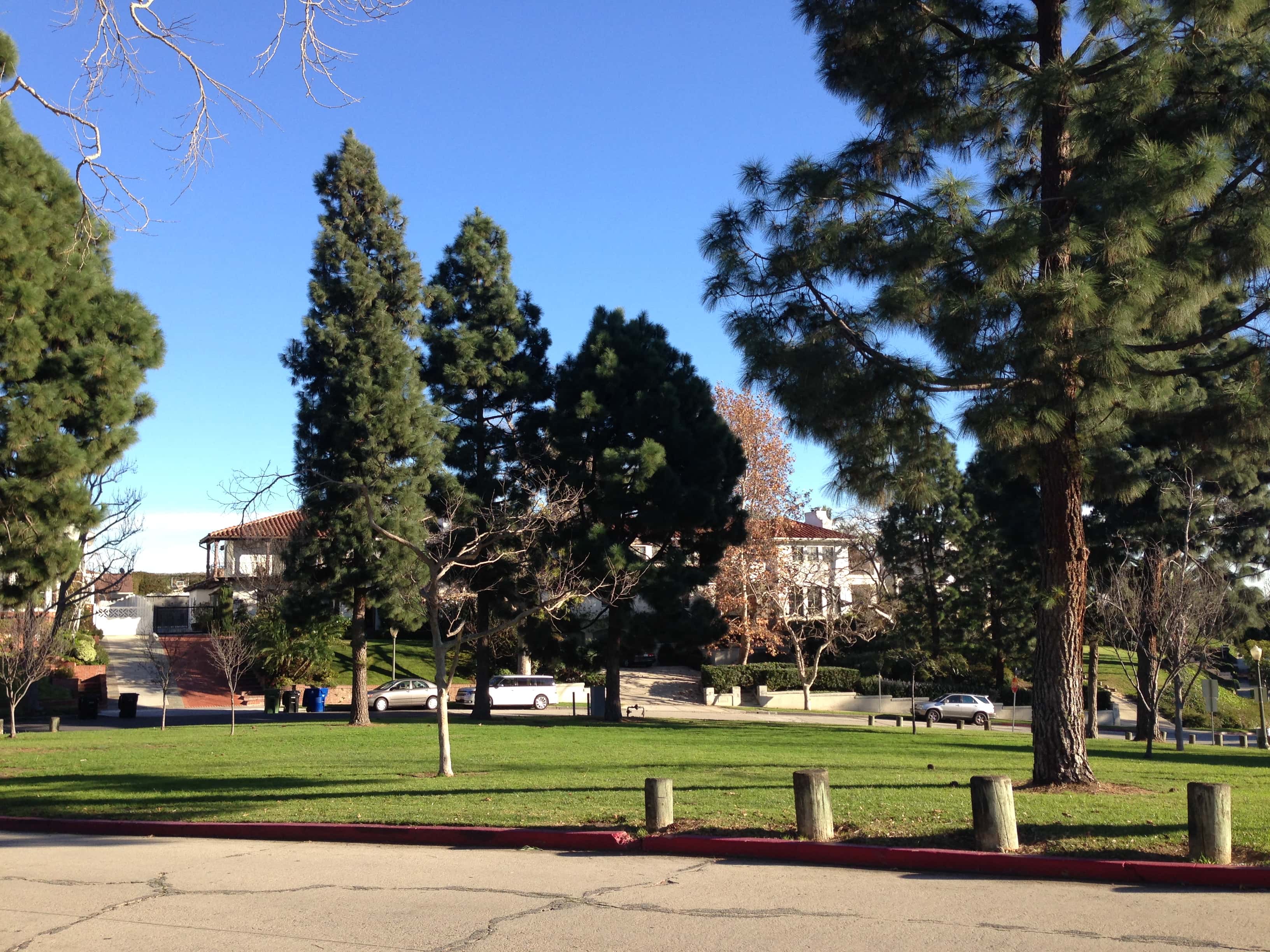 Club Circle Park in the Cheviot Hills neighborhood of Los Angeles, California.