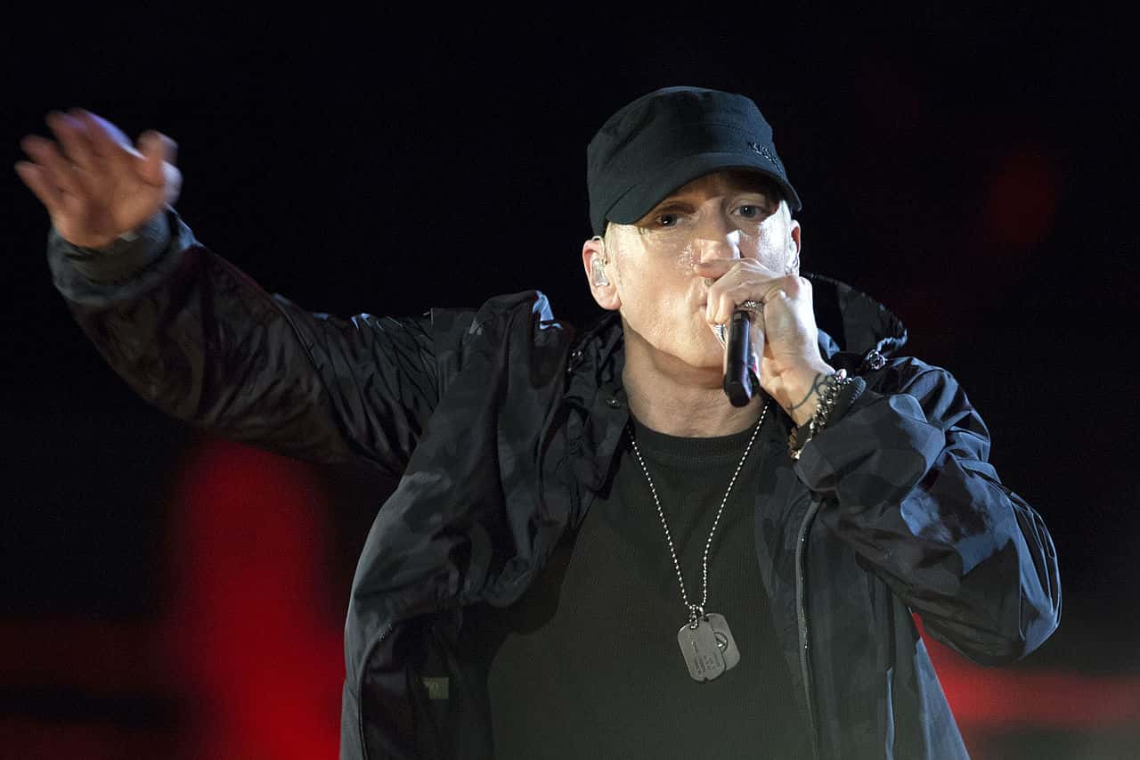 Eminem on stage