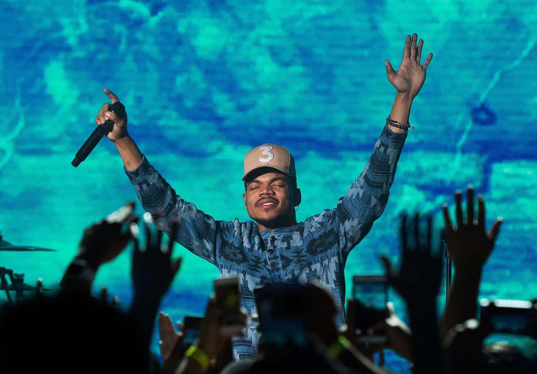 Chance The Rapper on stage