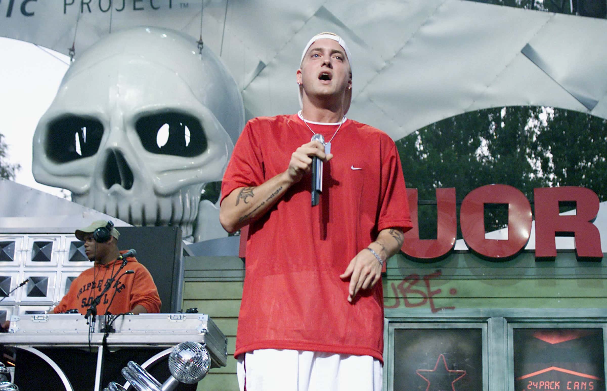 Eminem on stage