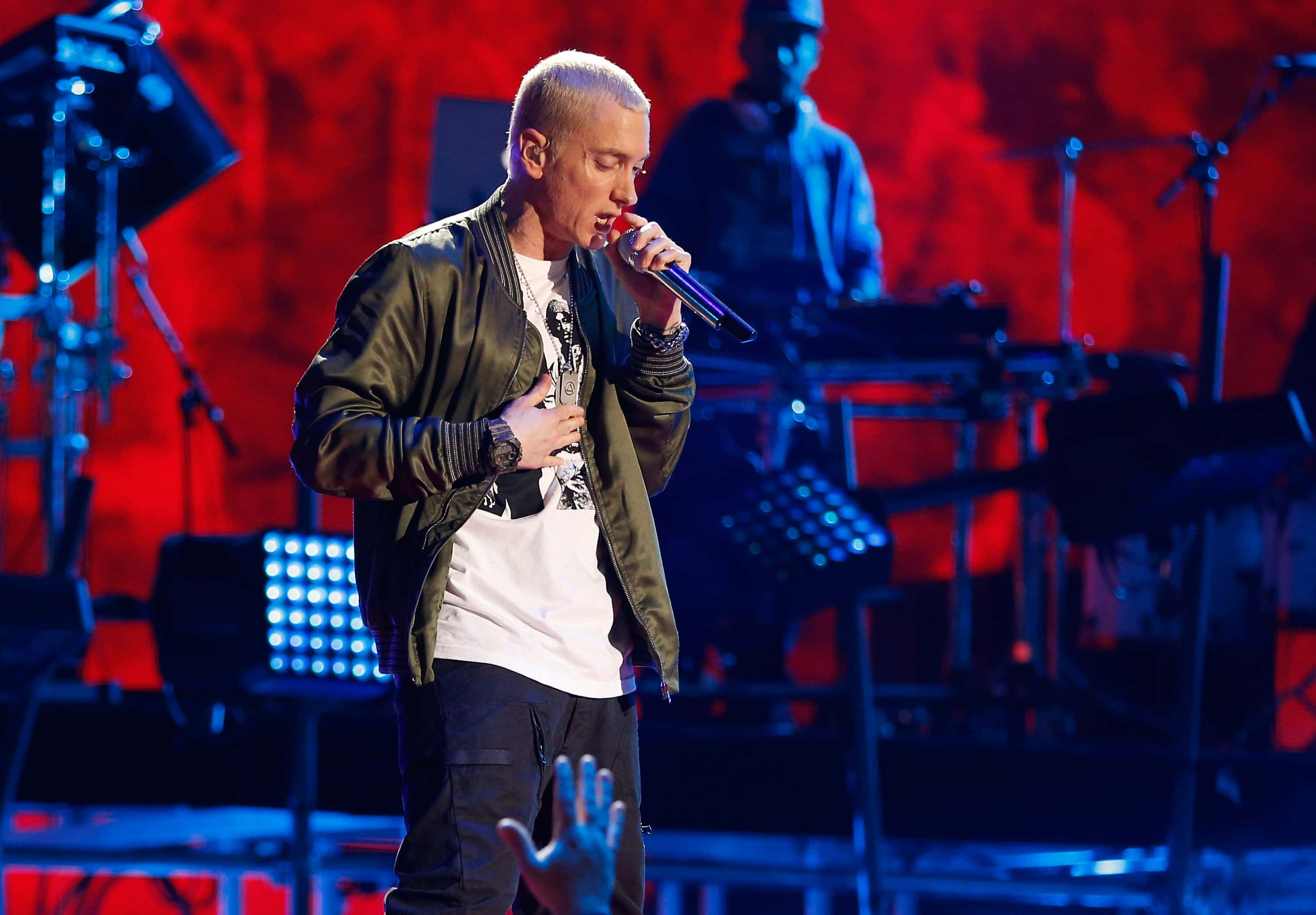 Eminem on stage