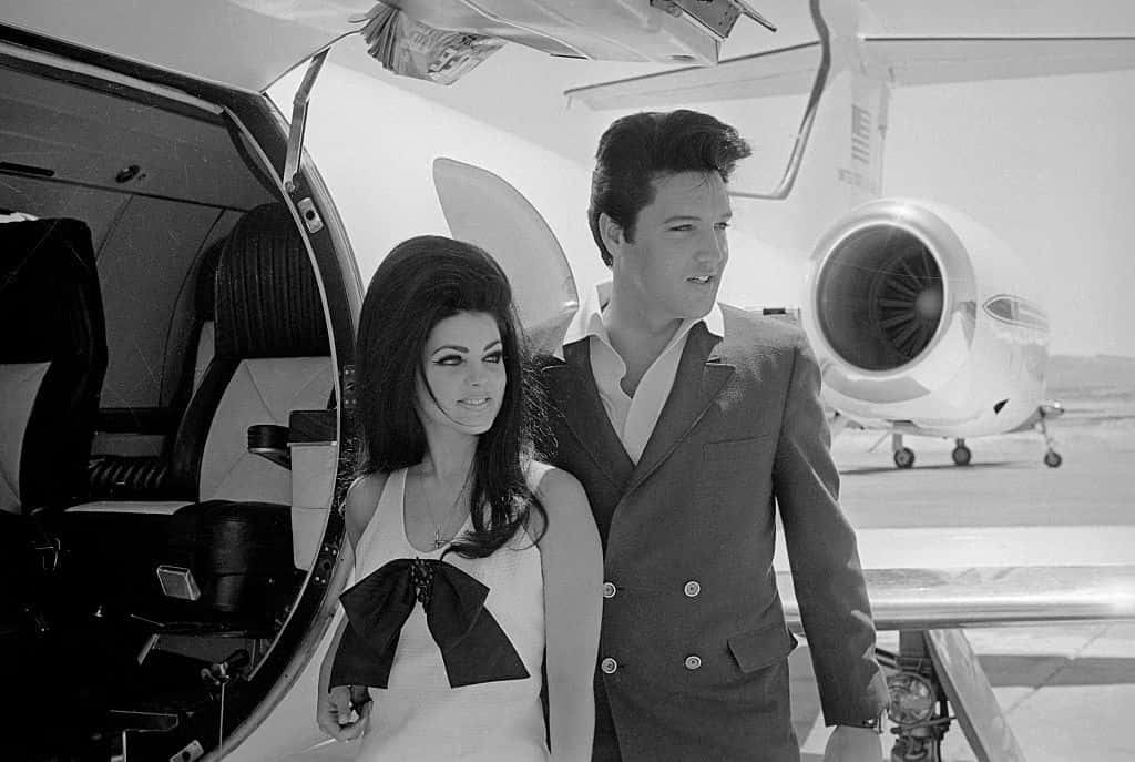 GettyImages-517258800  Newlyweds Elvis and Priscilla Presley 1967