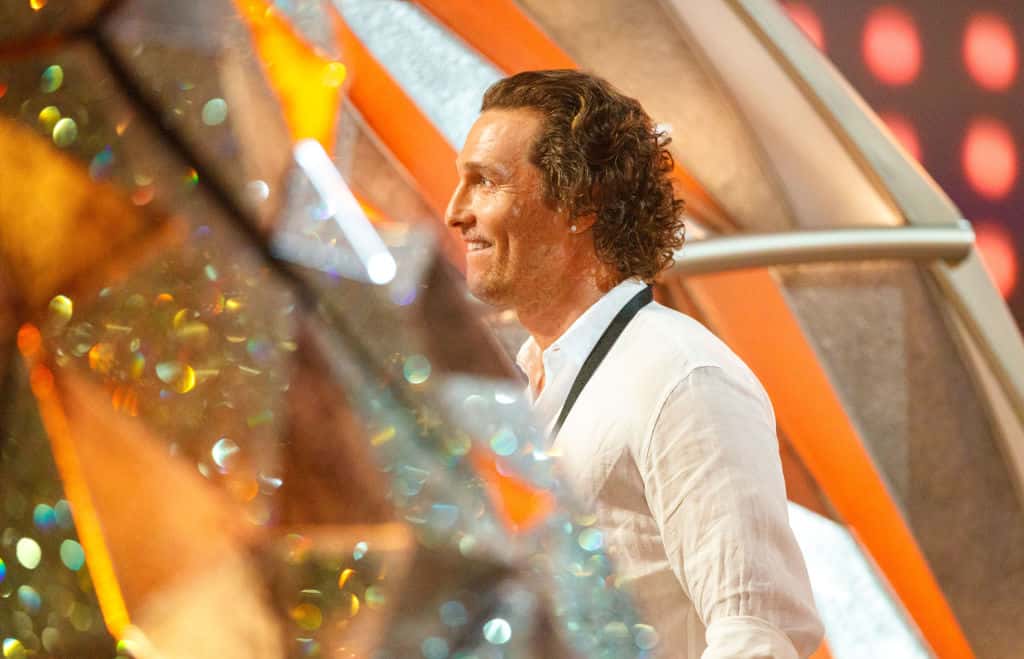 Actor Matthew McConaughey Walks off stage during rehersals for the 90th Oscars