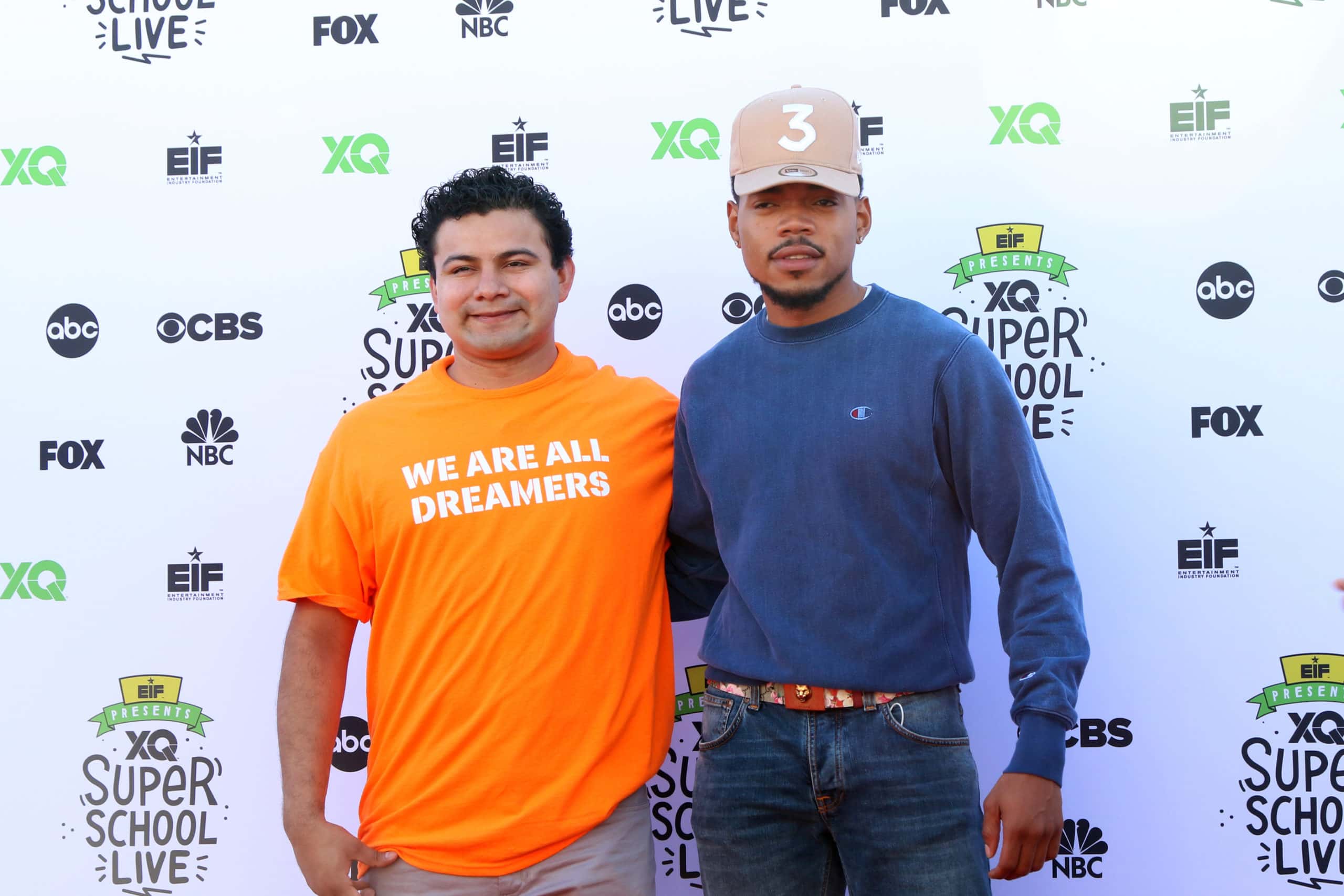 Backstage photo of Chance the Rapper