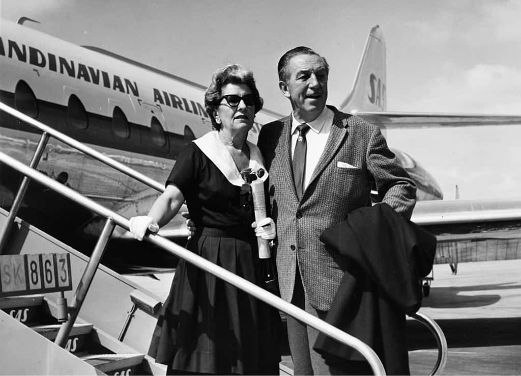 Walt Disney and his wife
