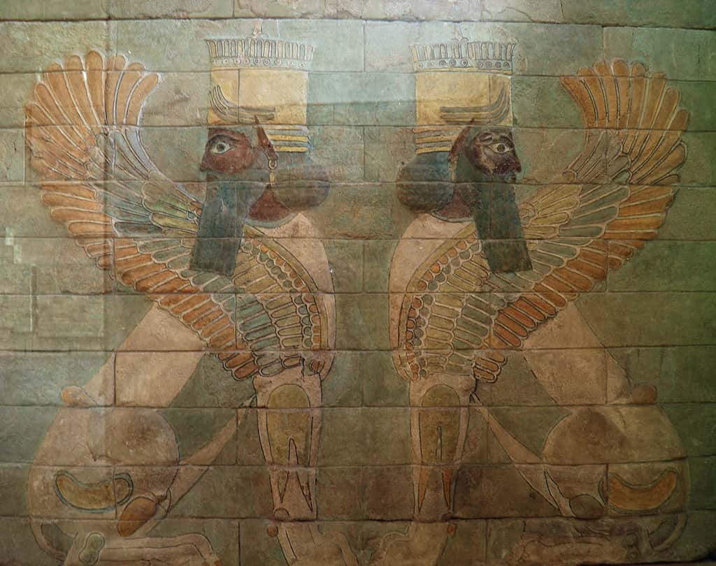 Decorative panel with sphinxes from the palace of Darius I at Susa 522-486 BC