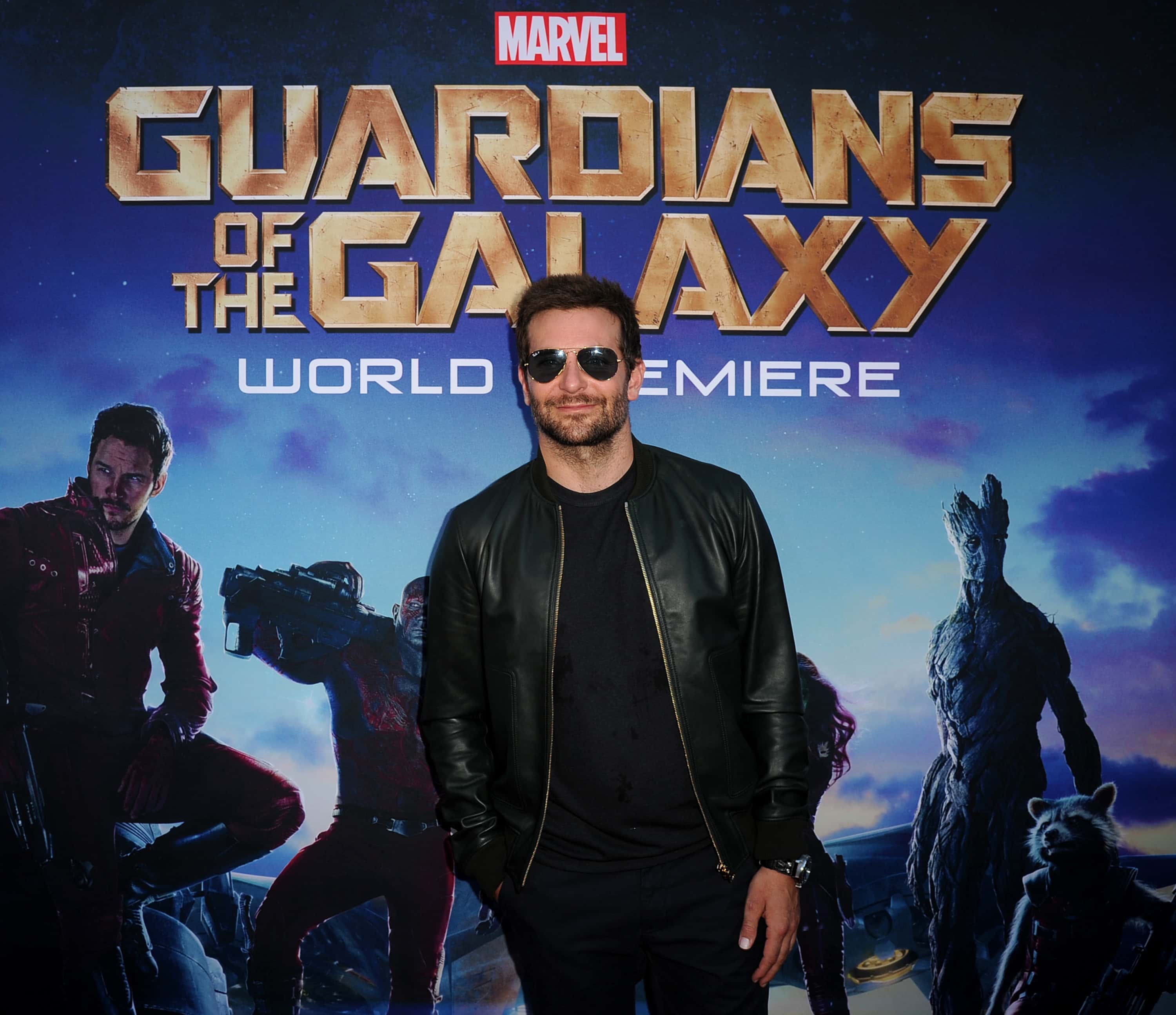 Actor Bradley Cooper attends the premiere of Marvel's "Guardians Of The Galaxy