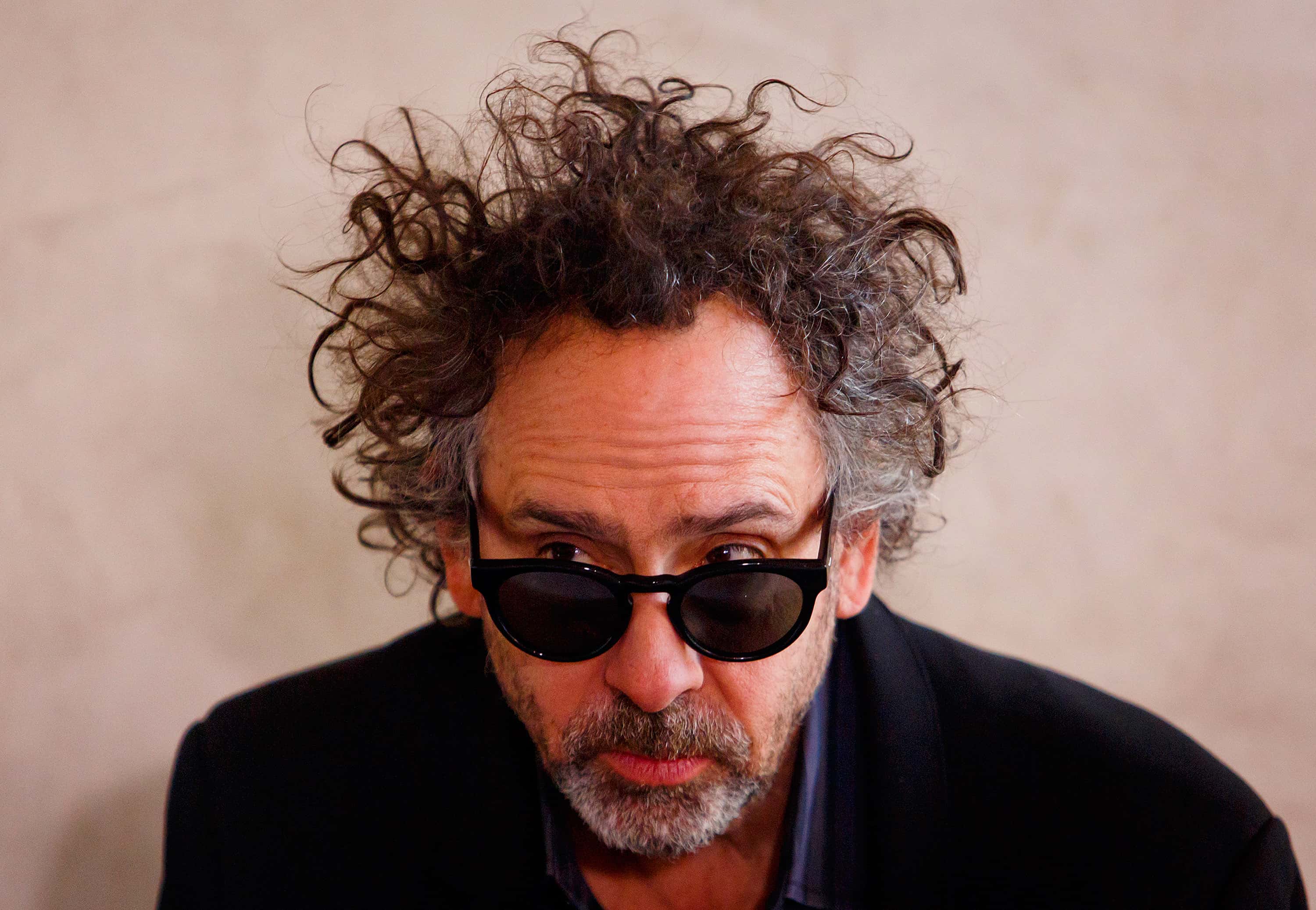 Director Tim Burton attends a press conference prior to a press preview of his exhibition 'The World of Tim Burton' on March 27, 2014 in Prague, Czech Republic.