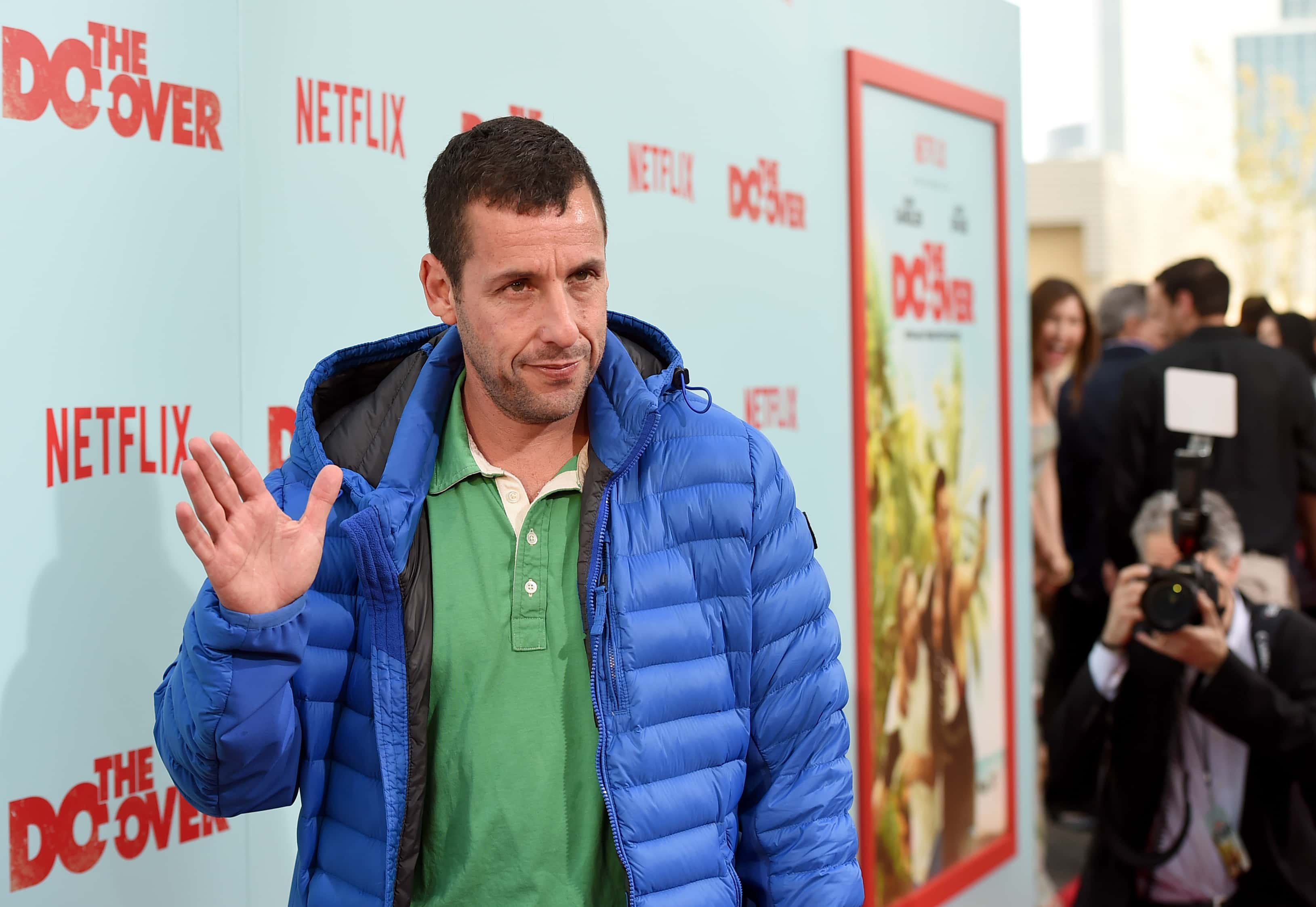 Comedian Adam Sandler attends the premiere of Netflix's 'The Do Over'