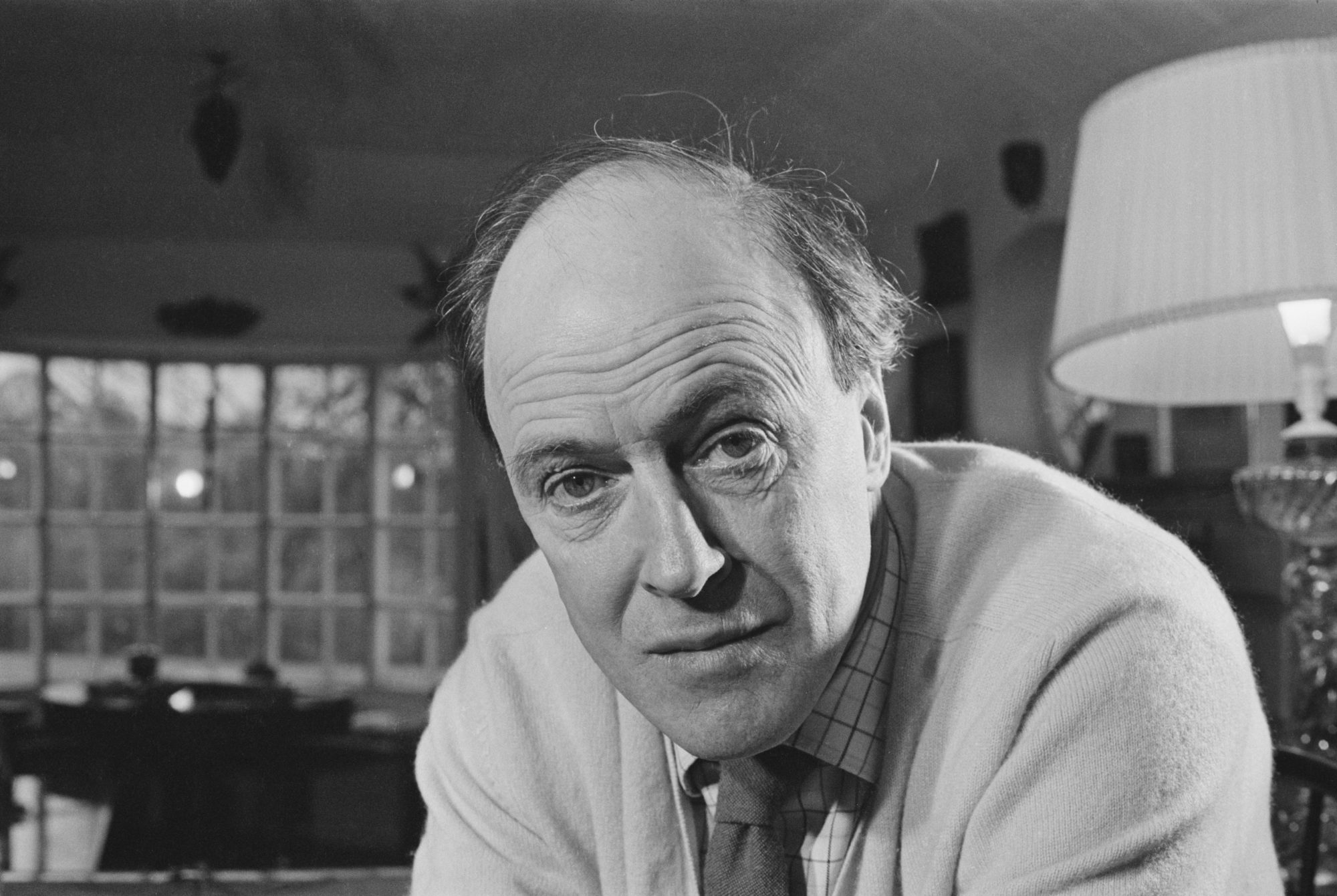 British novelist Roald Dahl is sweater