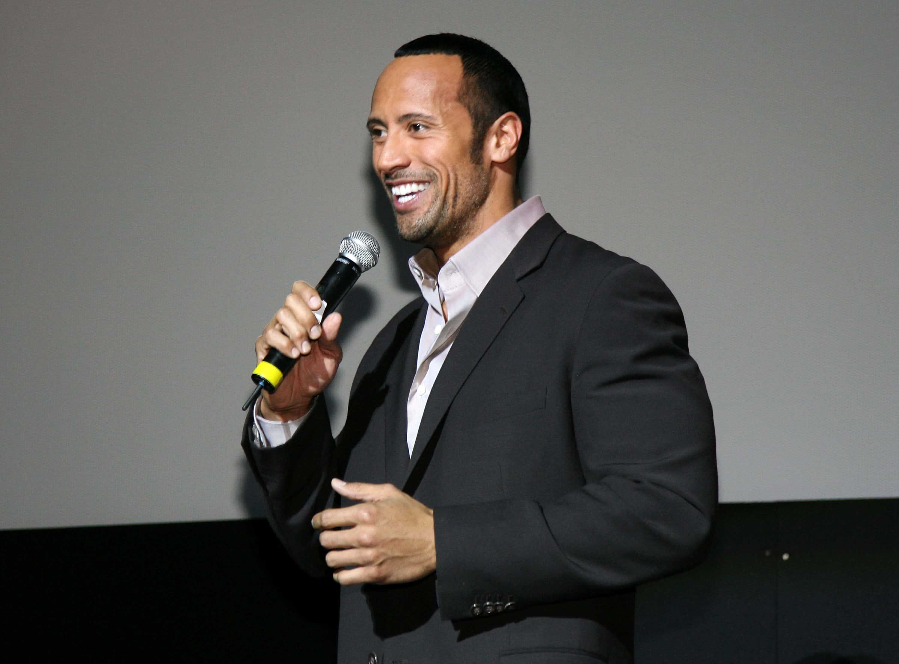 Actor Dwayne "The Rock" Johnson