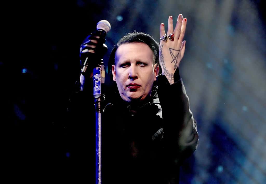 Marilyn Manson performs onstage during the 2018 Coachella