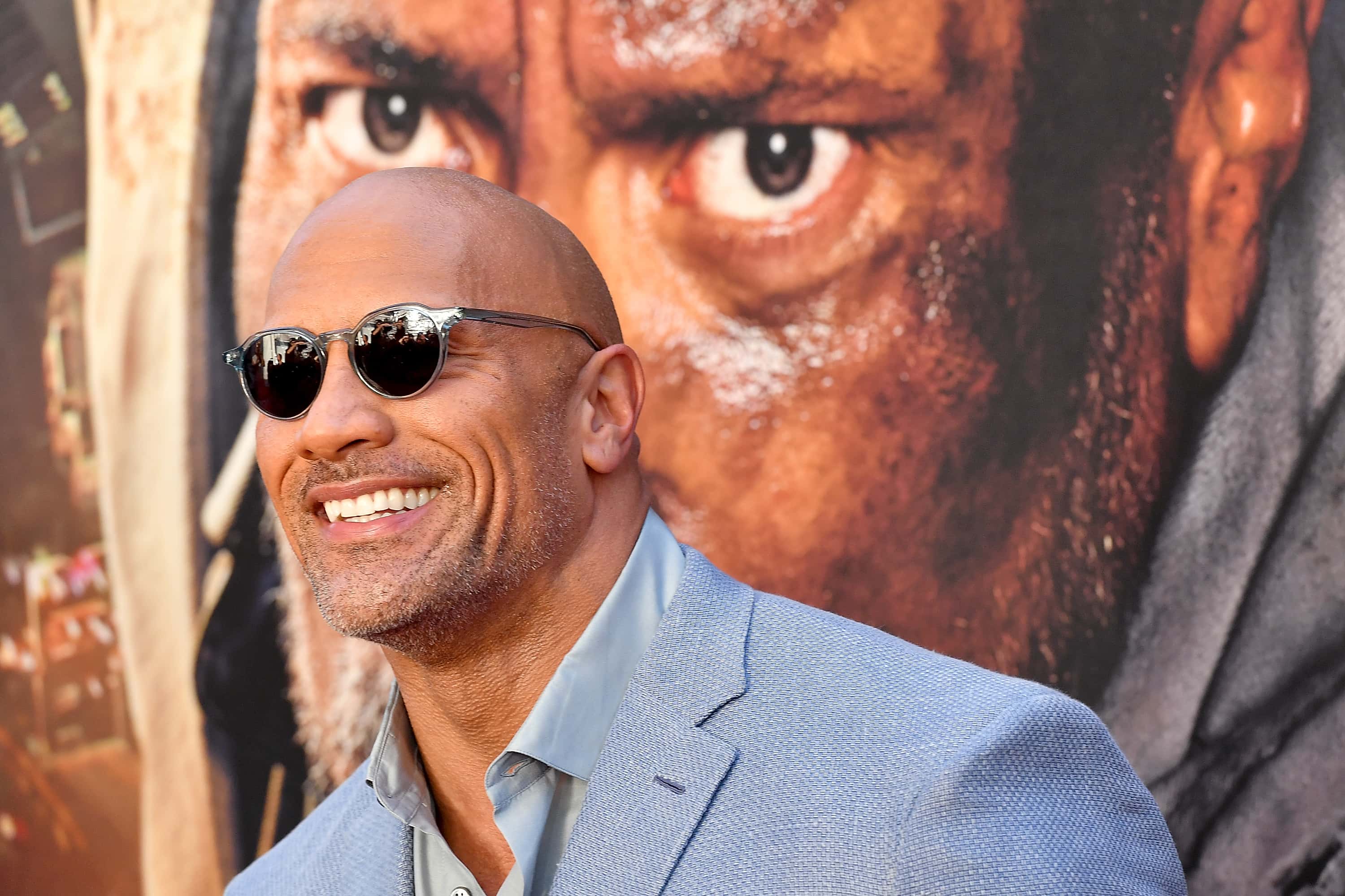 Dwayne Johnson attends the 'Skyscraper' New York Premiere