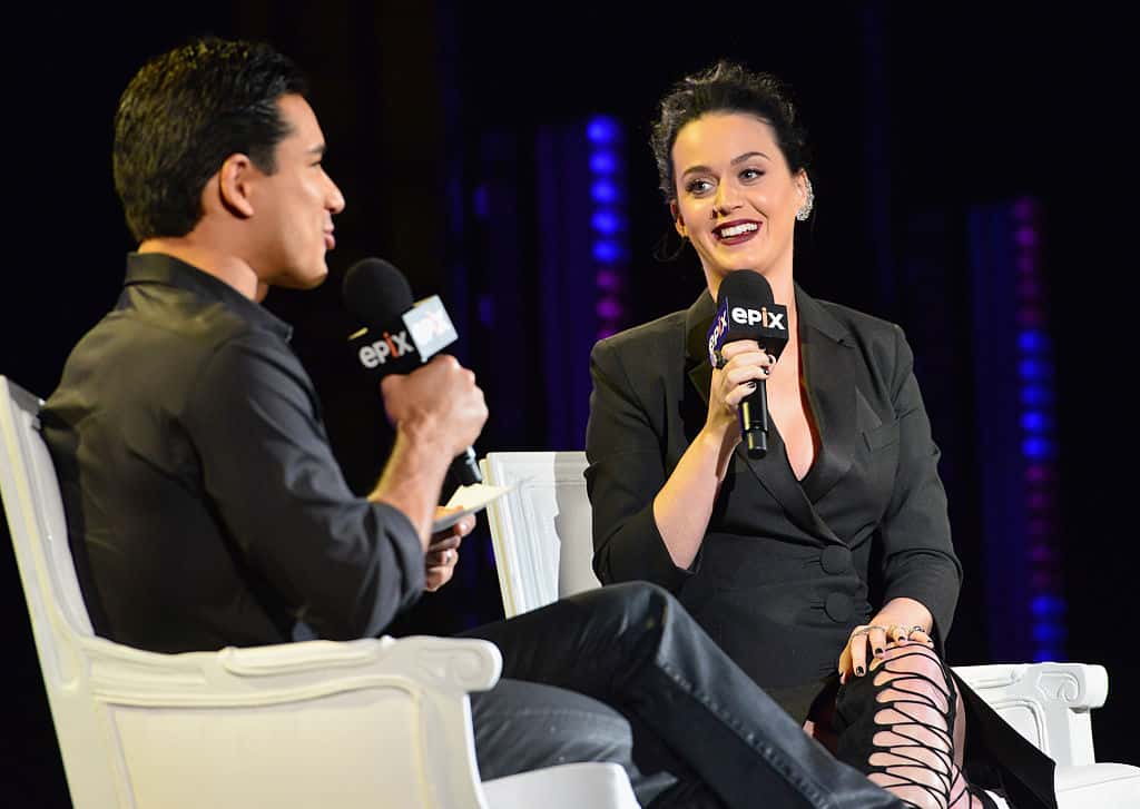TV personality Mario Lopez and singer-songwriter Katy Perry