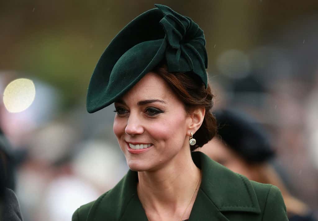 Catherine, Duchess of Cambridge attends a Christmas Day church service