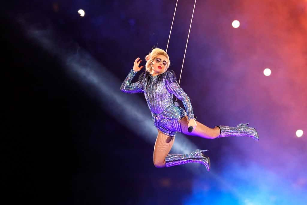 Lady Gaga performs during the Pepsi Zero Sugar Super Bowl