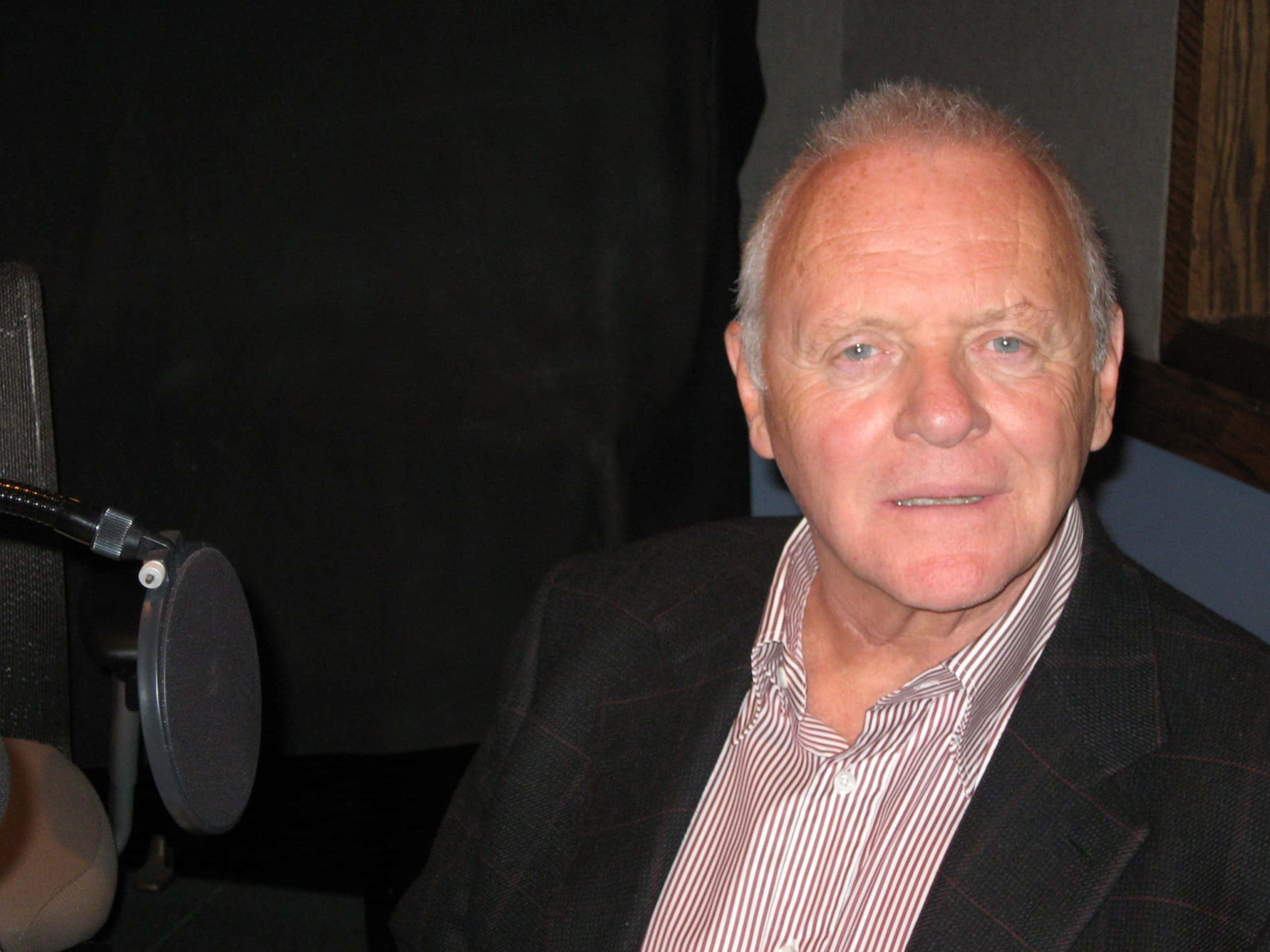 Anthony Hopkins in the WNYC studios