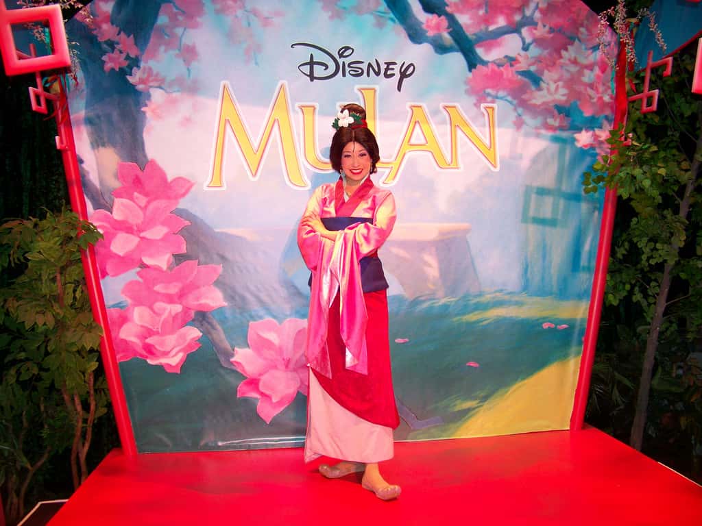 Actress dressed as Mulan at the Ultimate Disney Experience