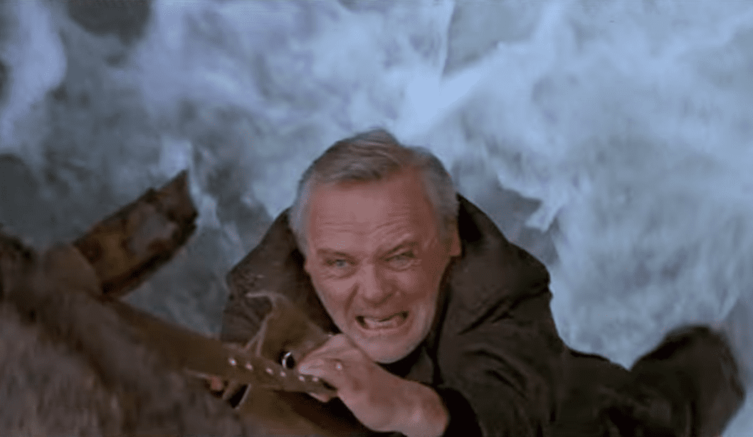 Screenshot from the movie The Edge (1997)