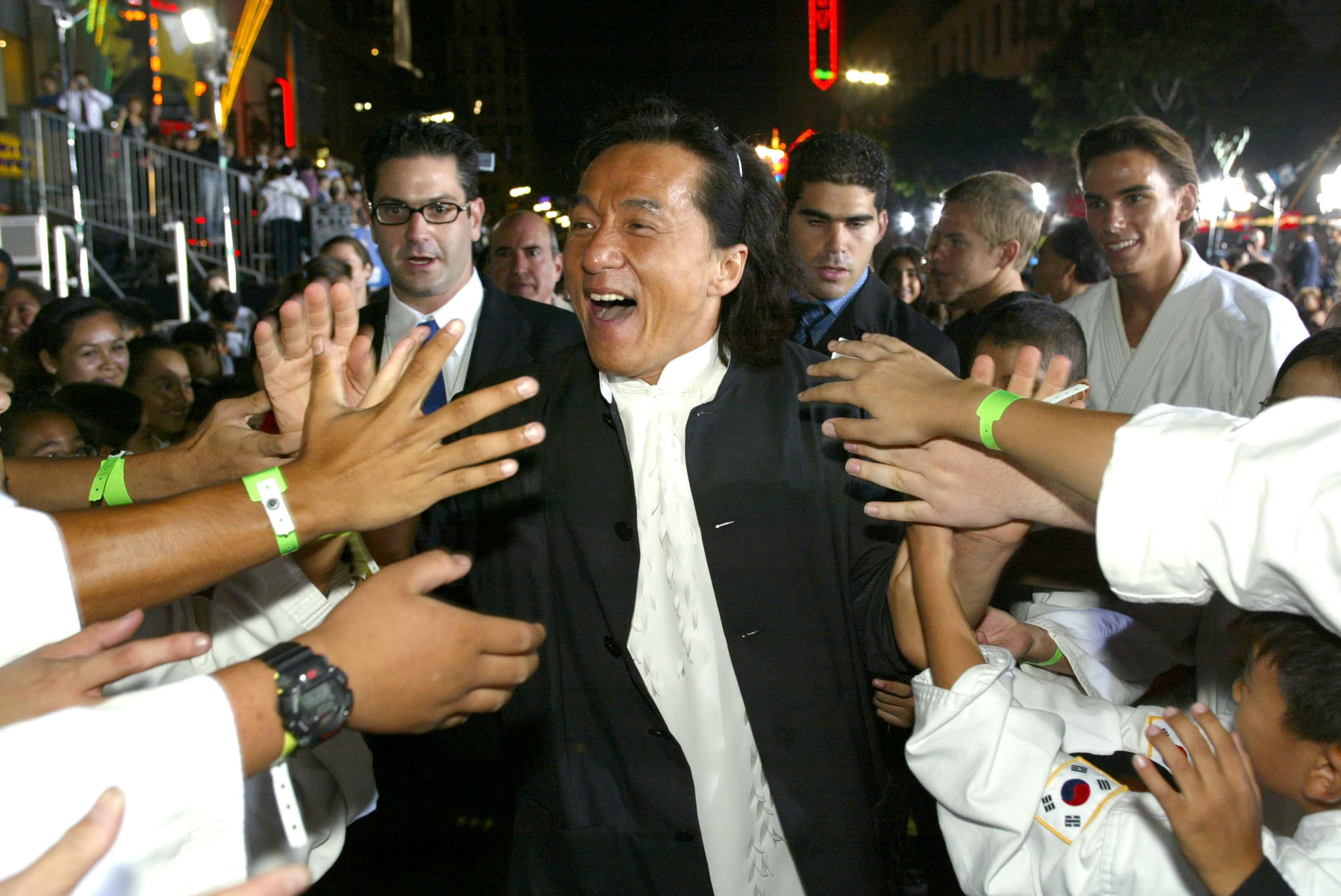 Jackie Chan at the premiere of "The Tuxedo"