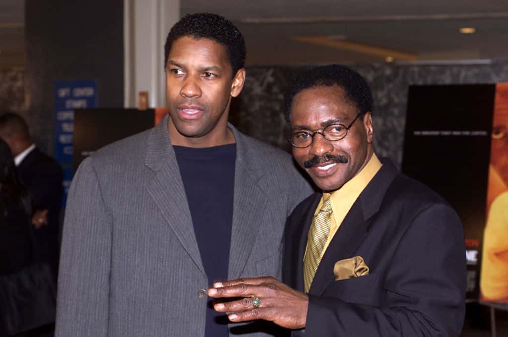 Denzel Washington with Rubin 'Hurricane' Carter