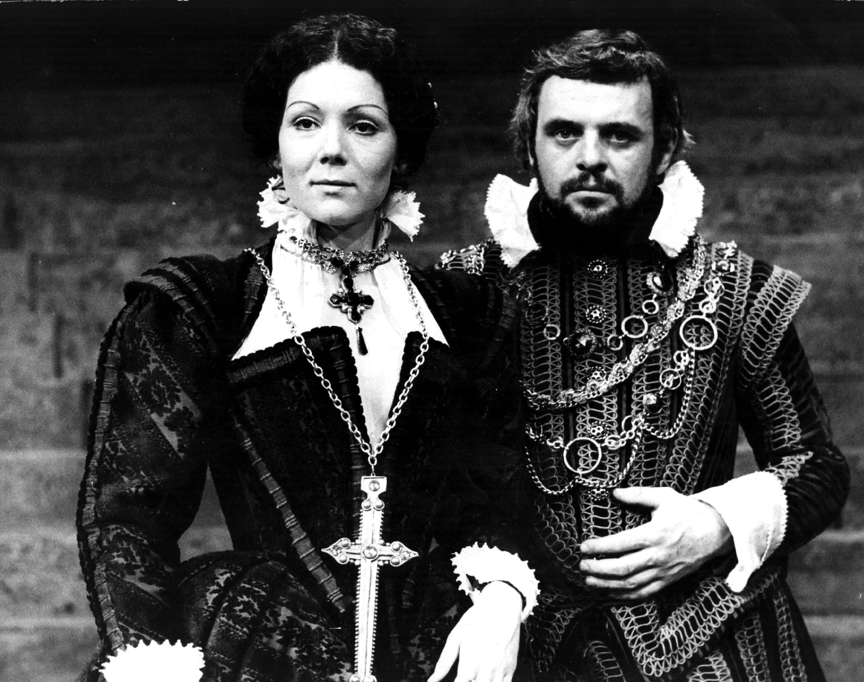 Anthony Hopkins and Diana Rigg in Shakespeare's tragedy 'Macbeth'.